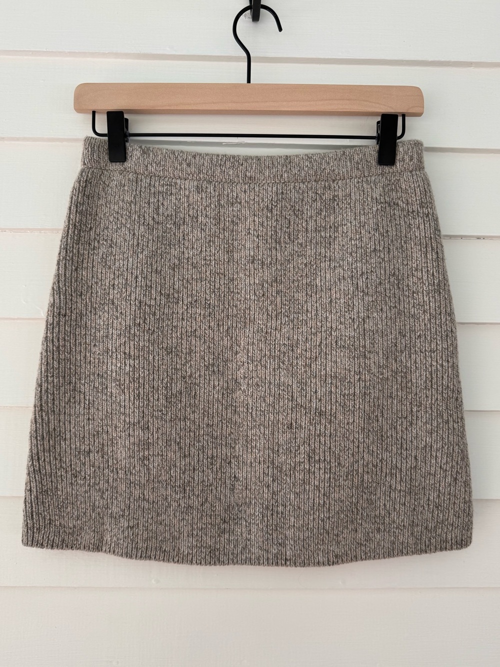 ZARA | Knit Sweater Mini Skirt Beige Marl Size Medium